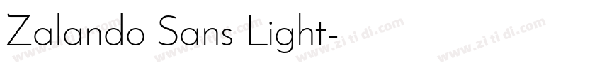 Zalando Sans Light字体转换